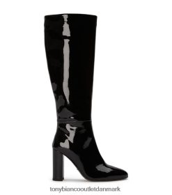 Kvinder Tony Bianco | sort patent boss kalv støvler 80JR0R435
