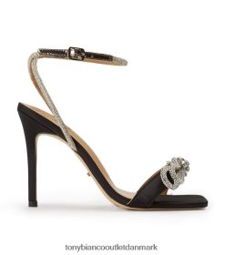 Kvinder Tony Bianco | sort satin franz hæle 80JR0R164